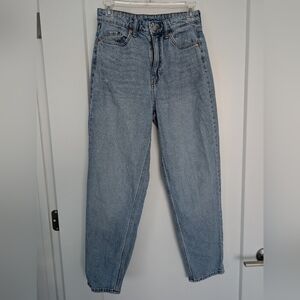 H&M Loose Mom Jeans, Ultra High Waist, Ankle Length, &Denim line, Size Women's 4